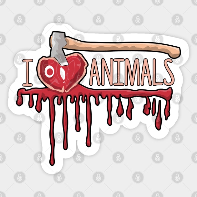 I LOVE ANIMALS Sticker by Dwarf_Monkey